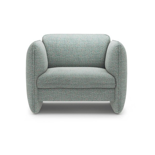 Poltrona blu con rivestimento in ciniglia Georgia – Micadoni -image-2