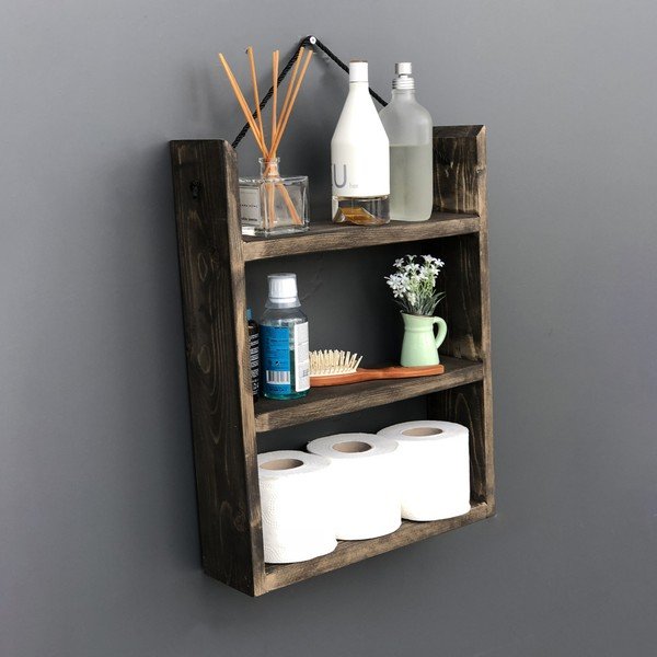 Mensola da parete in legno , 35 x 48 x 10 cm House - Evila Originals-image-4