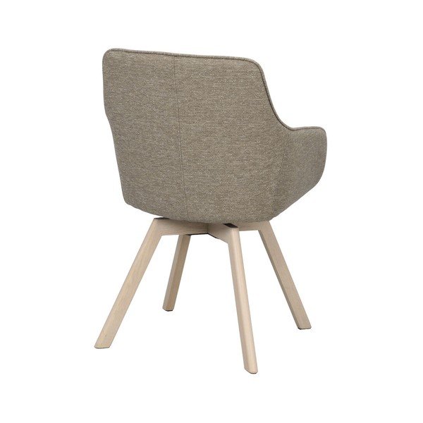 Set di sedie da pranzo beige in imbottito 2 pz Alison – Rowico-image-4