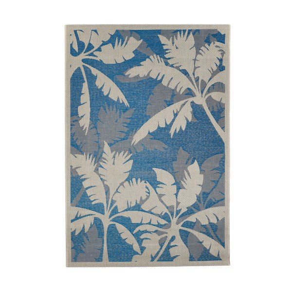Tappeto per esterni grigio-blu , 160 x 230 cm Palms - Floorita