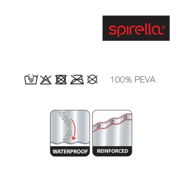 Tenda per doccia 180x200 cm Kuapa – Spirella-image-1