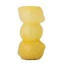 Vaso giallo in vetro (altezza totale 27 cm) Limone – Bloomingville