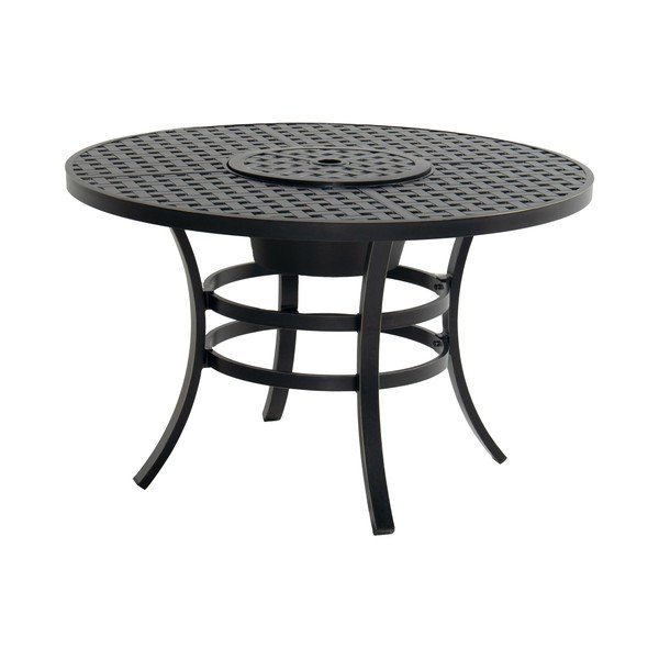Tavolo da pranzo da giardino rotondo in alluminio ø 120 cm Rosario – Hartman-image-2