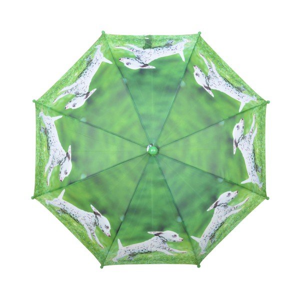 Zelený deštník s potiskem štěňátka Esschert Design Animals-image-1