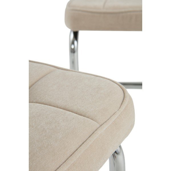 Sedie da pranzo in set beige in metallo a dondolo 2 pz Heden – Jotex-image-3
