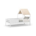 Letto da bambini a forma di casa bianco 90x190 cm Valka – Marckeric