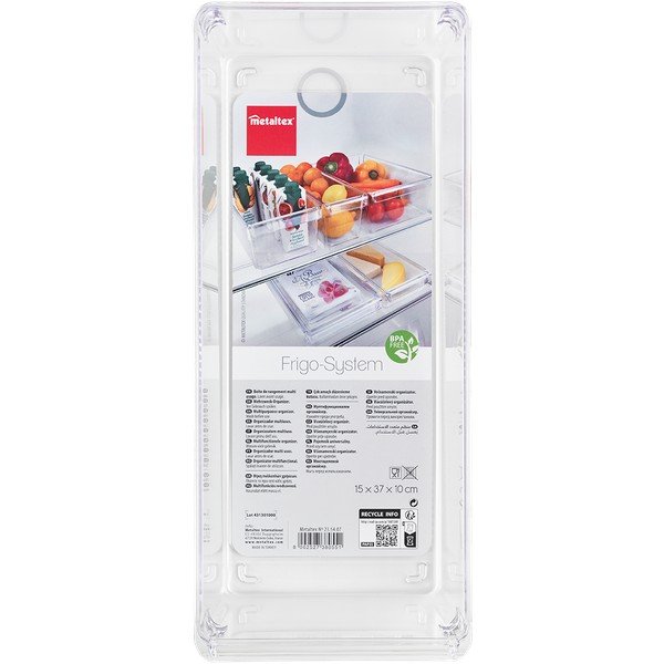 Organizer per il frigorifero in plastica 37x15 cm Frigo – Metaltex-image-4