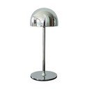 Lampada da tavolo LED argentata con paralume in metallo con telecomando (altezza totale 30 cm) Tim – Sirius