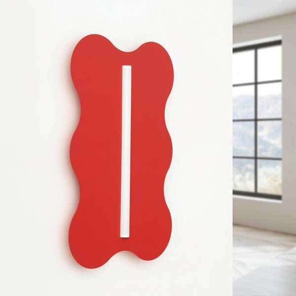 Lampada da parete rossa in metallo KLOVER – Thoro-image-3