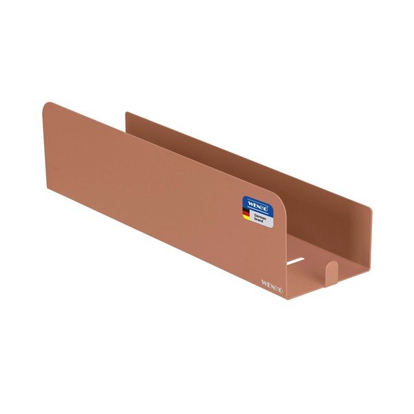 Mensola da bagno senza foratura marrone in acciaio inox con aggancio Turbo-loc Lizan – Wenko-image-2