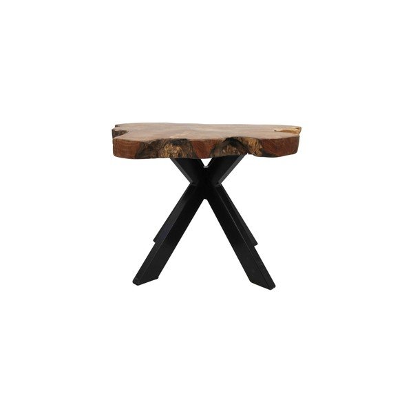 Tavolino Victoria in legno di teak non trattato, 70 x 45 cm - HSM collection