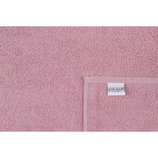 Asciugamani e teli da bagno in cotone rosa in set di 2 pezzi Dora - Foutastic-image-1