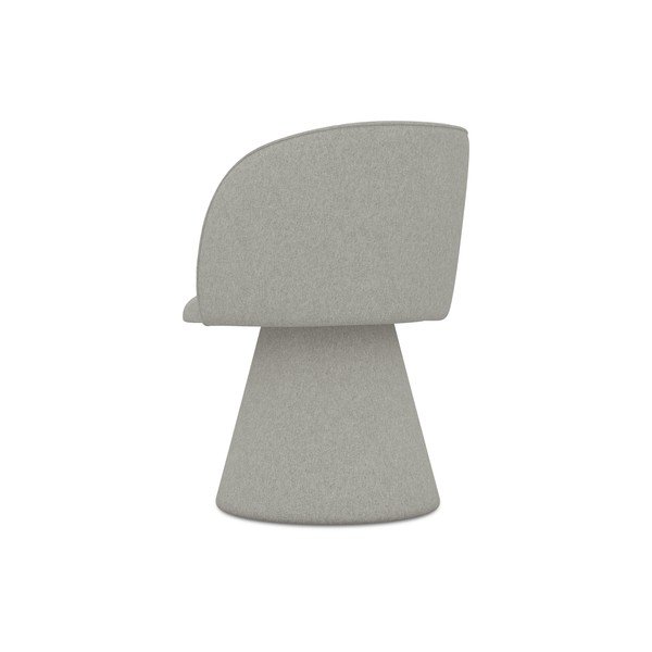 Sedia da pranzo grigio chiaro in imbottito Maia – Makamii-image-2