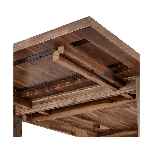 Piano supplementare per tavolo da pranzo in acacia massiccia 100x50 cm Alaska - Furnhouse-image-3