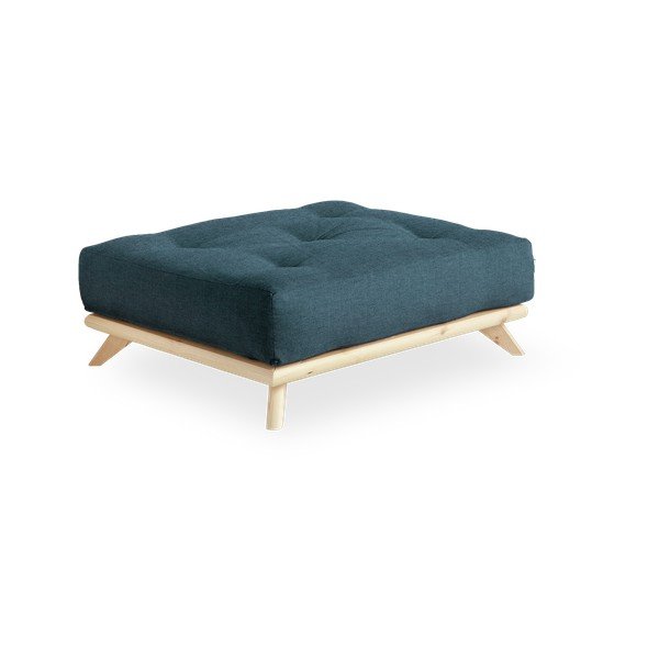 Poggiapiedi Natural Clear/Dark Blue Senza - Karup Design