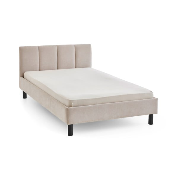 Letto matrimoniale imbottito beige rete non inclusa 140x200 cm Joker – Meise Möbel