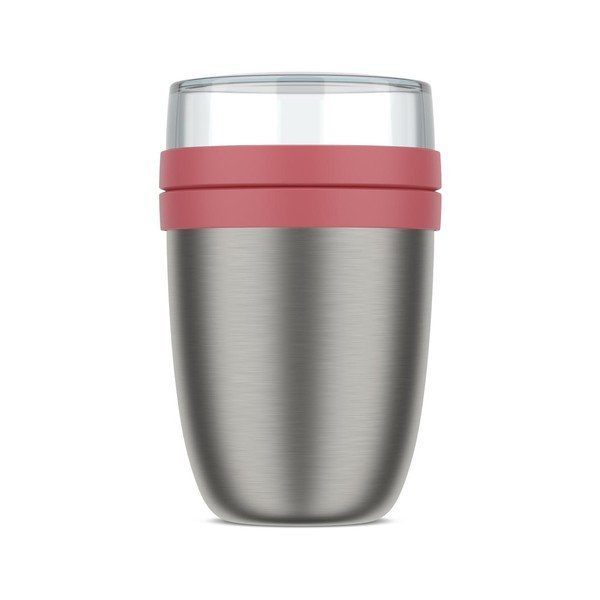 Borraccia termica rosso chiaro/argentata in acciaio inox 500 ml Ellipse – Mepal-image-4