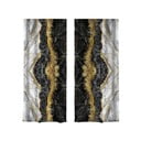 Tende in nero e oro in set di 2 140x260 cm - Mila Home