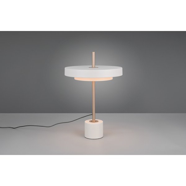 Lampada da tavolo LED avorio con intensità regolabile (altezza totale 45,5 cm) Keaton – Trio-image-1