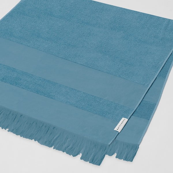 Telo mare in cotone blu, 175 x 90 cm Summer Stripe - Sunnylife-image-1