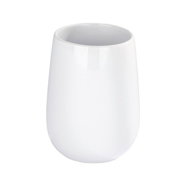 Tazza in ceramica bianca per spazzolini da denti Malta - Wenko-image-2