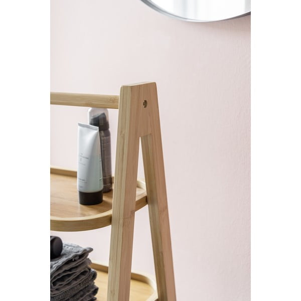 Mensola da bagno in bambù nero/naturale 44x80 cm Ecori - Wenko-image-1