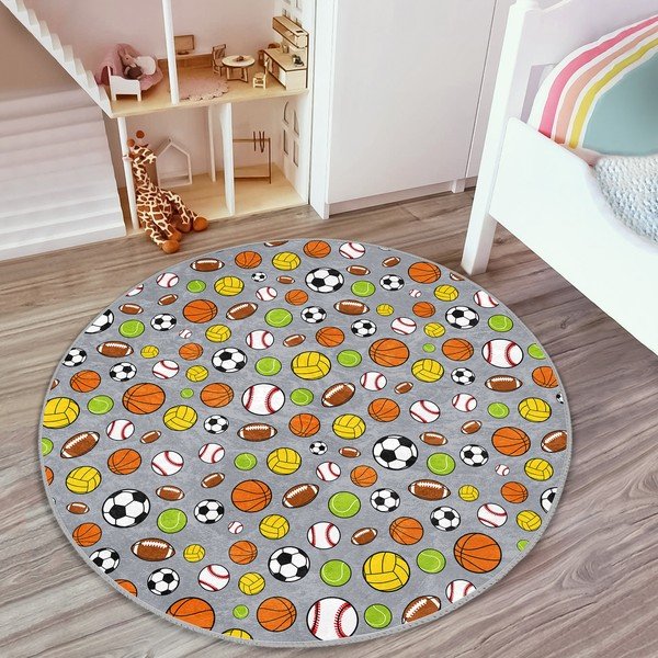 Tappeto per bambini ø 80 cm Comfort - Mila Home-image-3