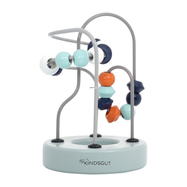 Labirinto motorio con perline di legno Mandarine - Kindsgut