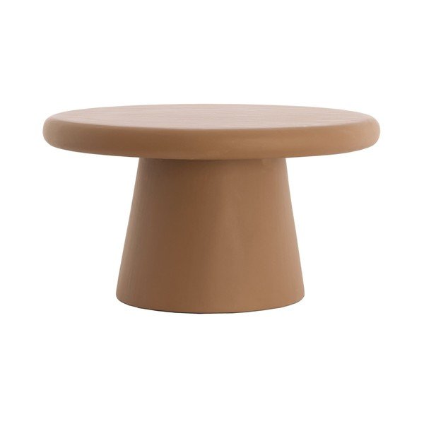 Tavolino da salotto rotondo color terracotta ø 70 cm Kulona – Light & Living