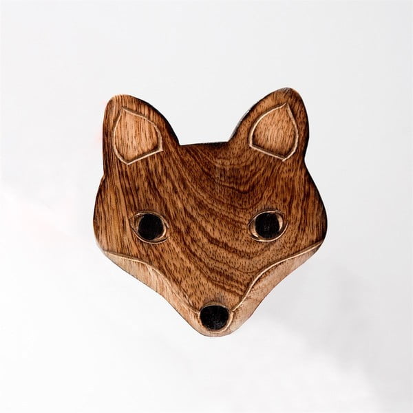 Set di 6 sottobicchieri in legno con supporto Fox - Sass & Belle-image-2