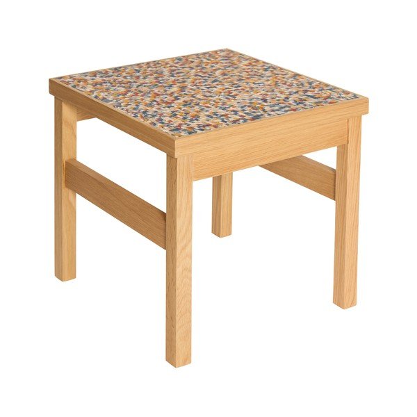 Tavolino con effetto rovere 40x40 cm Confetti – Hübsch-image-4