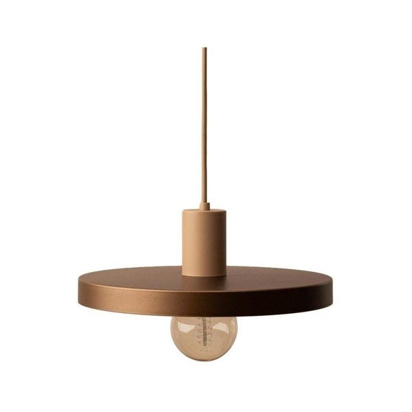 Lampadario marrone chiaro in metallo ø 30 cm Ori – Micadoni 
