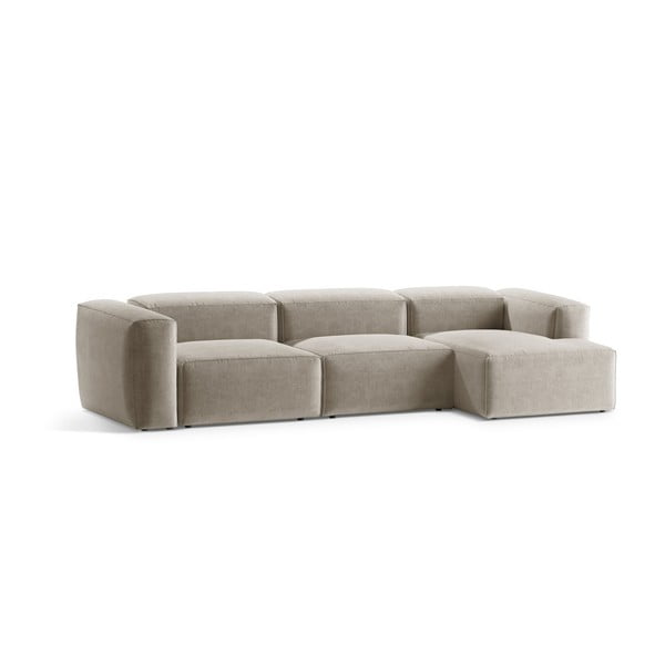 Divano angolare beige (con penisola a destra/con chaise lounge) Bergamo – Cosmopolitan Design-image-2