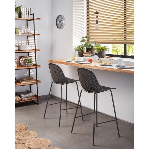 Set di 3 vasi in cemento marrone scuro Lux - La Forma-image-2