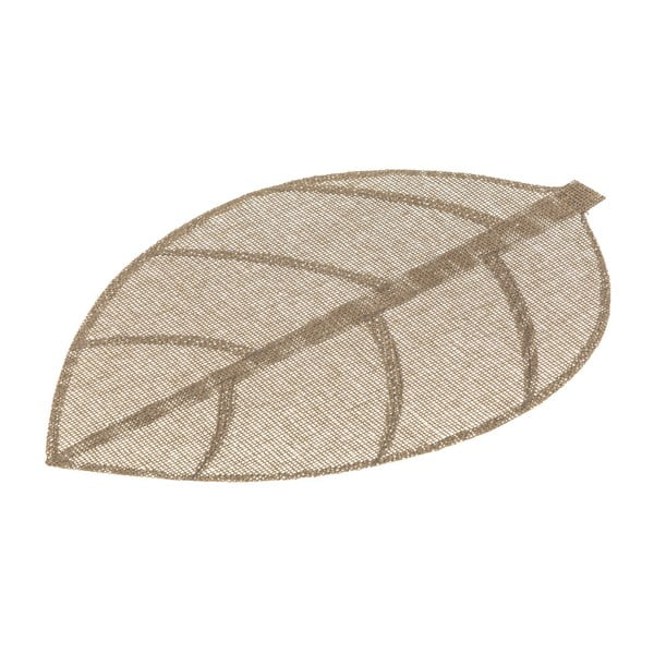 Tovaglietta marrone a forma di foglia, 50 x 33 cm - Casa Selección