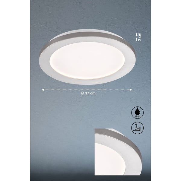 Apparecchio da soffitto a LED in argento Gotland - Fischer & Honsel-image-3