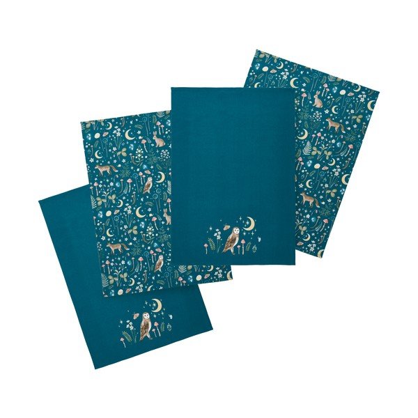 Set di strofinacci in cotone 4 pz 50x70 cm Enchanted Twilight Animals – Catherine Lansfield