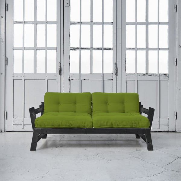 Rozkládací pohovka Karup Step Black/Lime-image-1