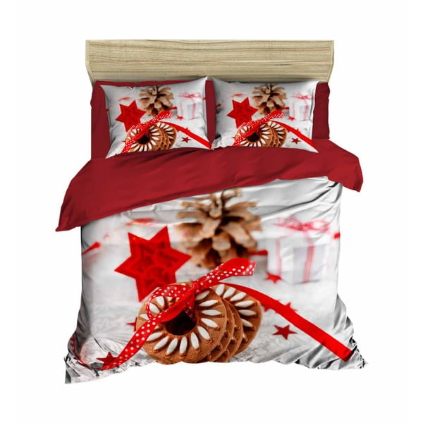 Biancheria da letto natalizia per letto matrimoniale Danielle, 200 x 220 cm - Mijolnir