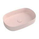 Lavabo rosa in ceramica 55x36 cm Infinity Oval – Sapho