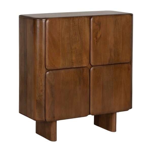 Armadietto marrone in mango massiccio 104x110x45 cm Nosy – Ixia