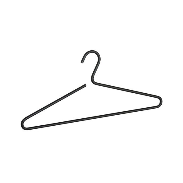 Appendiabiti in alluminio nero Lux - Wenko-image-1