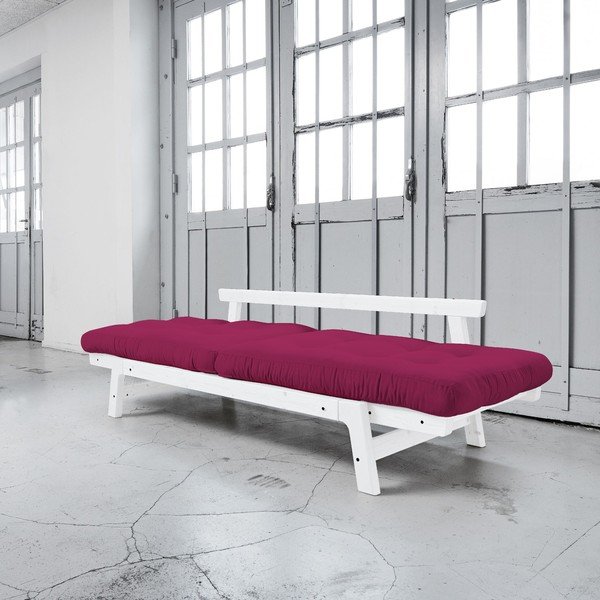 Rozkládací pohovka Karup Step White/Pink-image-2