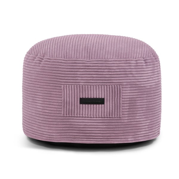 Poggiapiedi viola con rivestimento in velluto a coste Om 60 – SLOWDOWN