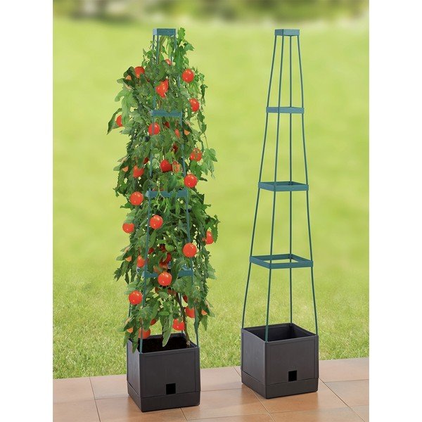 Vaso da fiori in plastica Tower - Maximex-image-1