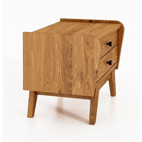 Comodino in legno di quercia Retro 1 - The Beds-image-3