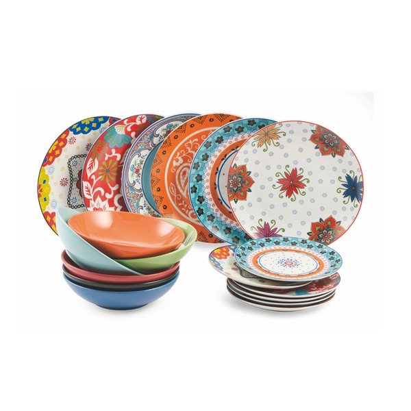 18dílná sada porcelánového nádobí Villa d'Este Folie-image-2