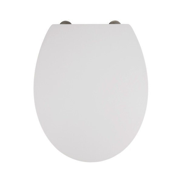 Sedile per wc bianco con chiusura facilitata Mora, 44,5 x 37 cm - Wenko