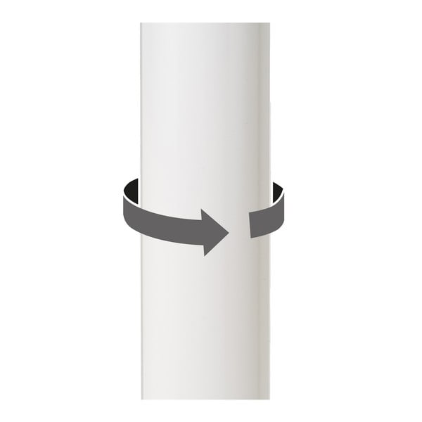 Sgabelli da bar bianchi ad altezza regolabile in similpelle in set di 2 (altezza seduta 56,5 cm) - Casa Selección-image-4