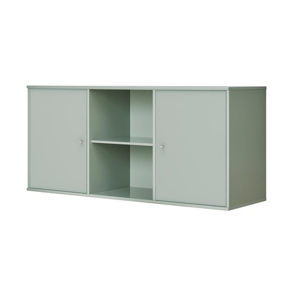 Cassettiera bassa verde chiaro a sospensione 133x61 cm Mistral - Hammel Furniture-image-1